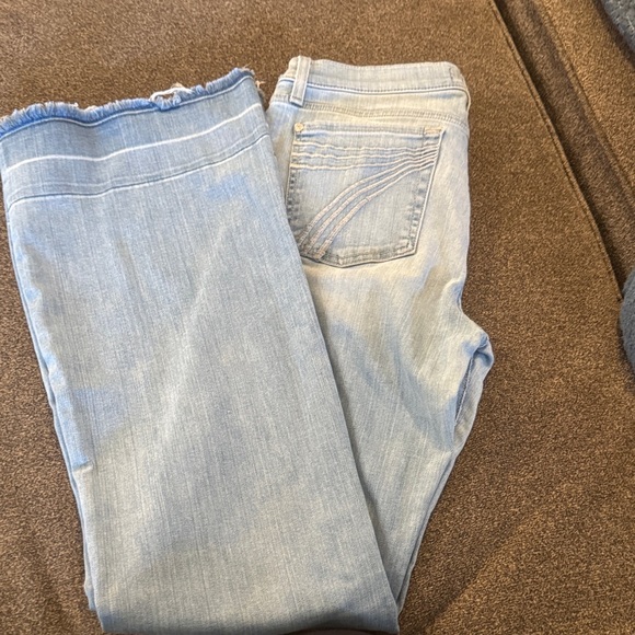 7 For All Mankind Denim - 7 For All Mankind Light Blue Boot Cut Jeans